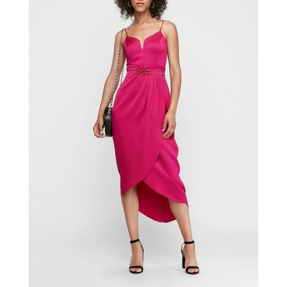 Magenta sleeveless dress